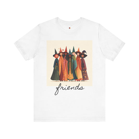 Witchy Friends Halloween Tee, Unisex Halloween Shirt, Festive Witch T-Shirt, Spooky Season Apparel, Witchy Apparel, Witch-Themed Clothing