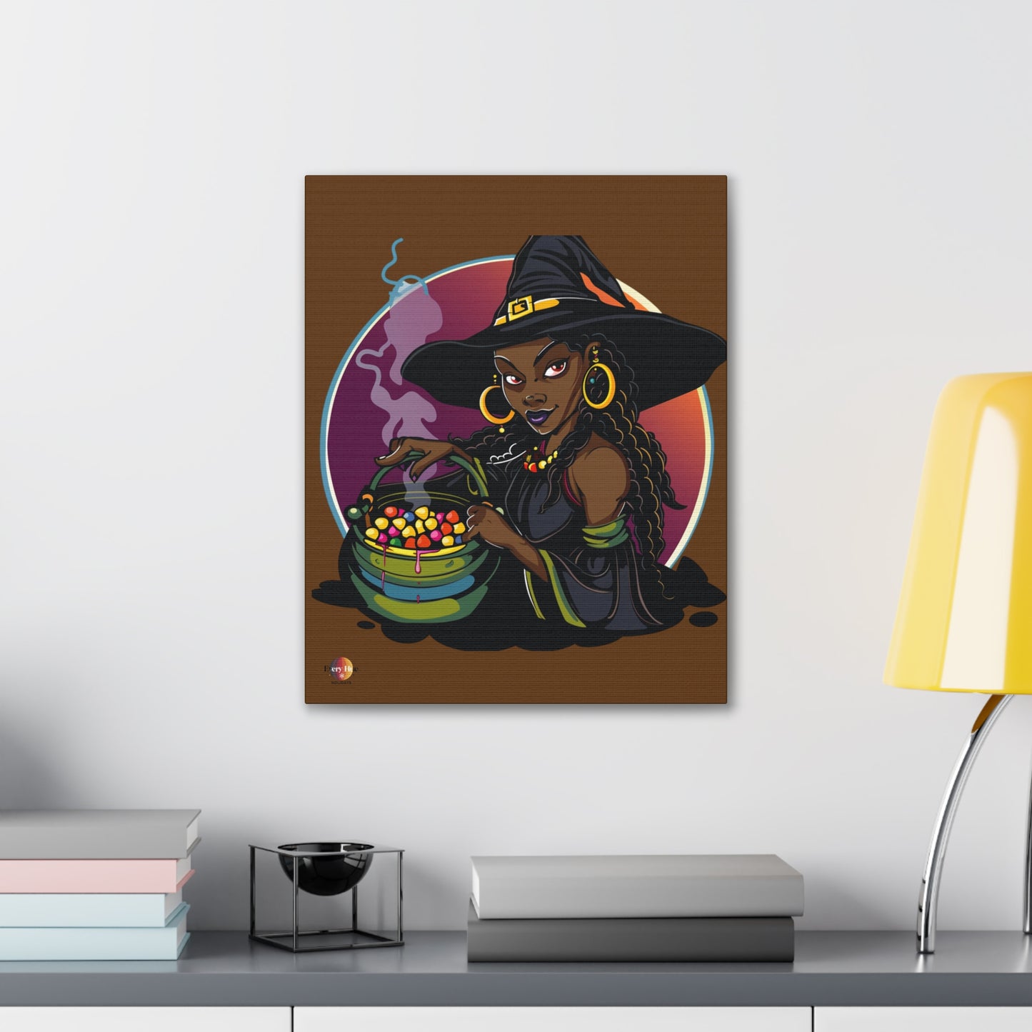 Witchy Canvas Art, Spooky Wall Decor, Halloween Home Decor, Magic Potion Artwork, Witch Decor, Gift for Witch Lovers