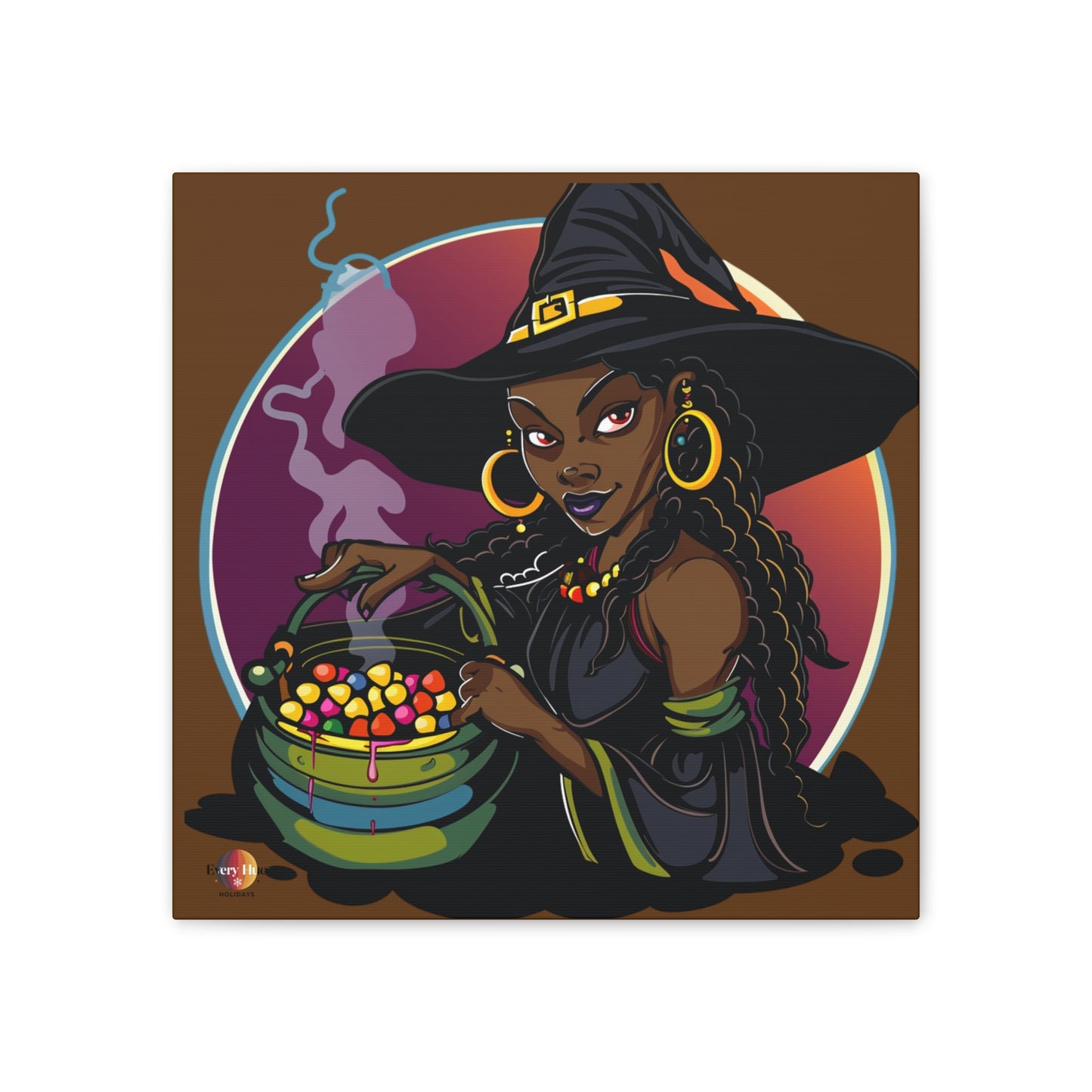 Witchy Canvas Art, Spooky Wall Decor, Halloween Home Decor, Magic Potion Artwork, Witch Decor, Gift for Witch Lovers