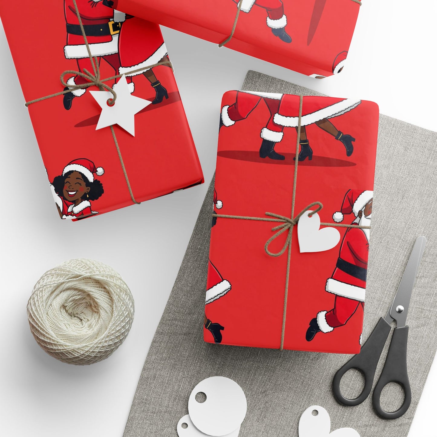 Festive Santa Wrapping Paper - Holiday Gift Wrap for Christmas, Birthday Parties, Celebrations, Eco-Friendly Gift Wrapping, Cute Santa [...]