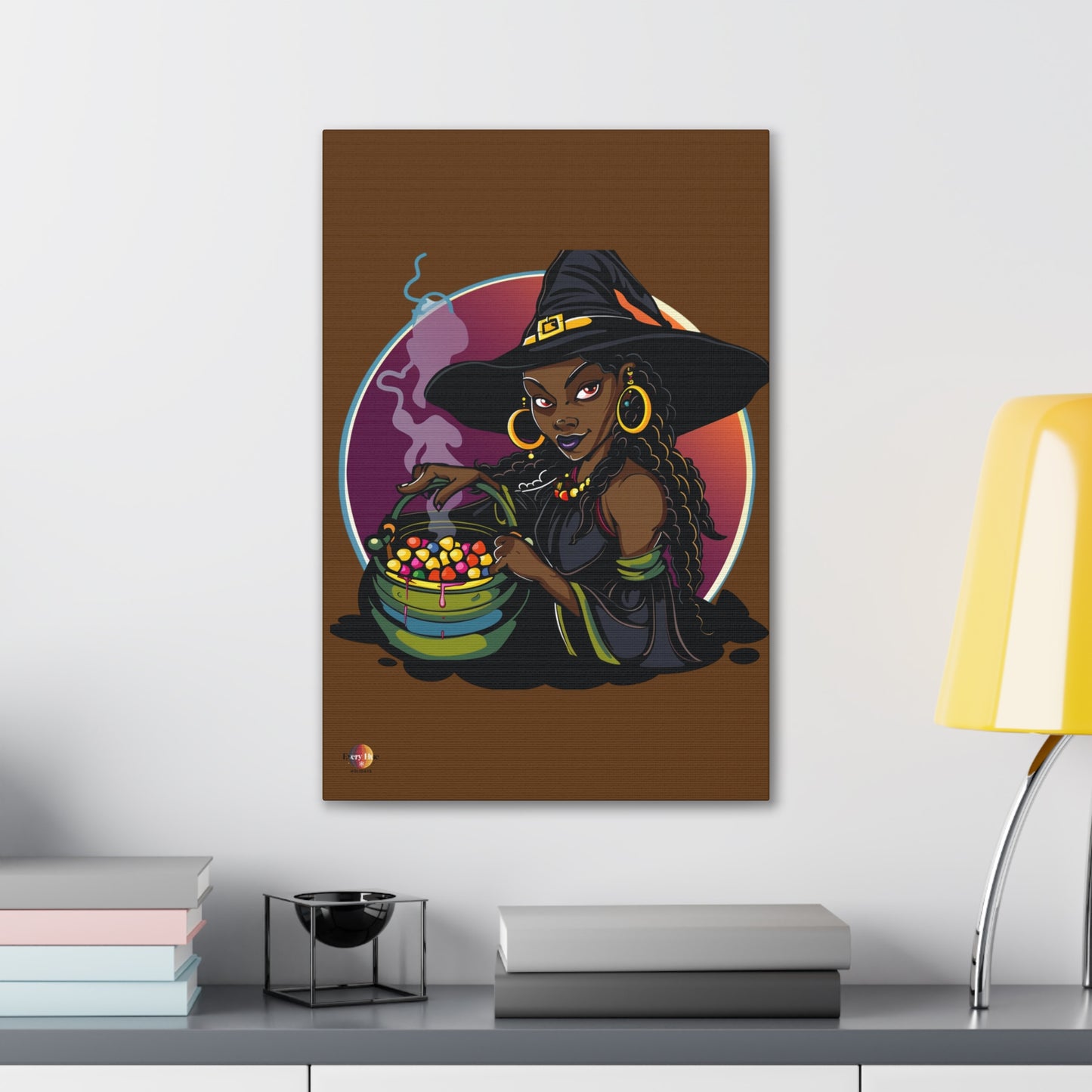 Witchy Canvas Art, Spooky Wall Decor, Halloween Home Decor, Magic Potion Artwork, Witch Decor, Gift for Witch Lovers