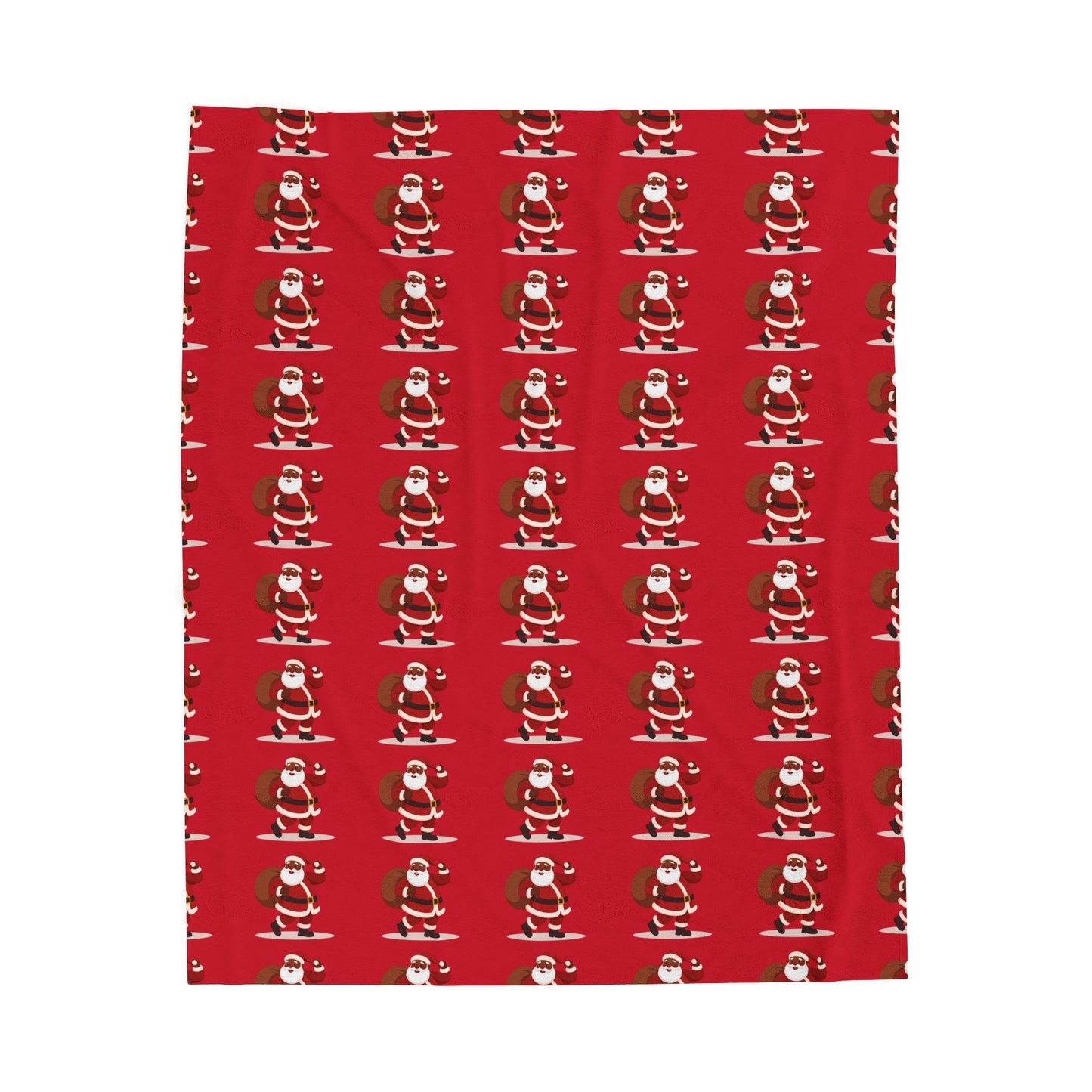 Cozy Christmas Velveteen Plush Blanket, Soft Holiday Throw, Festive Decor for Winter, Perfect Gift for Loved Ones, Santa Design