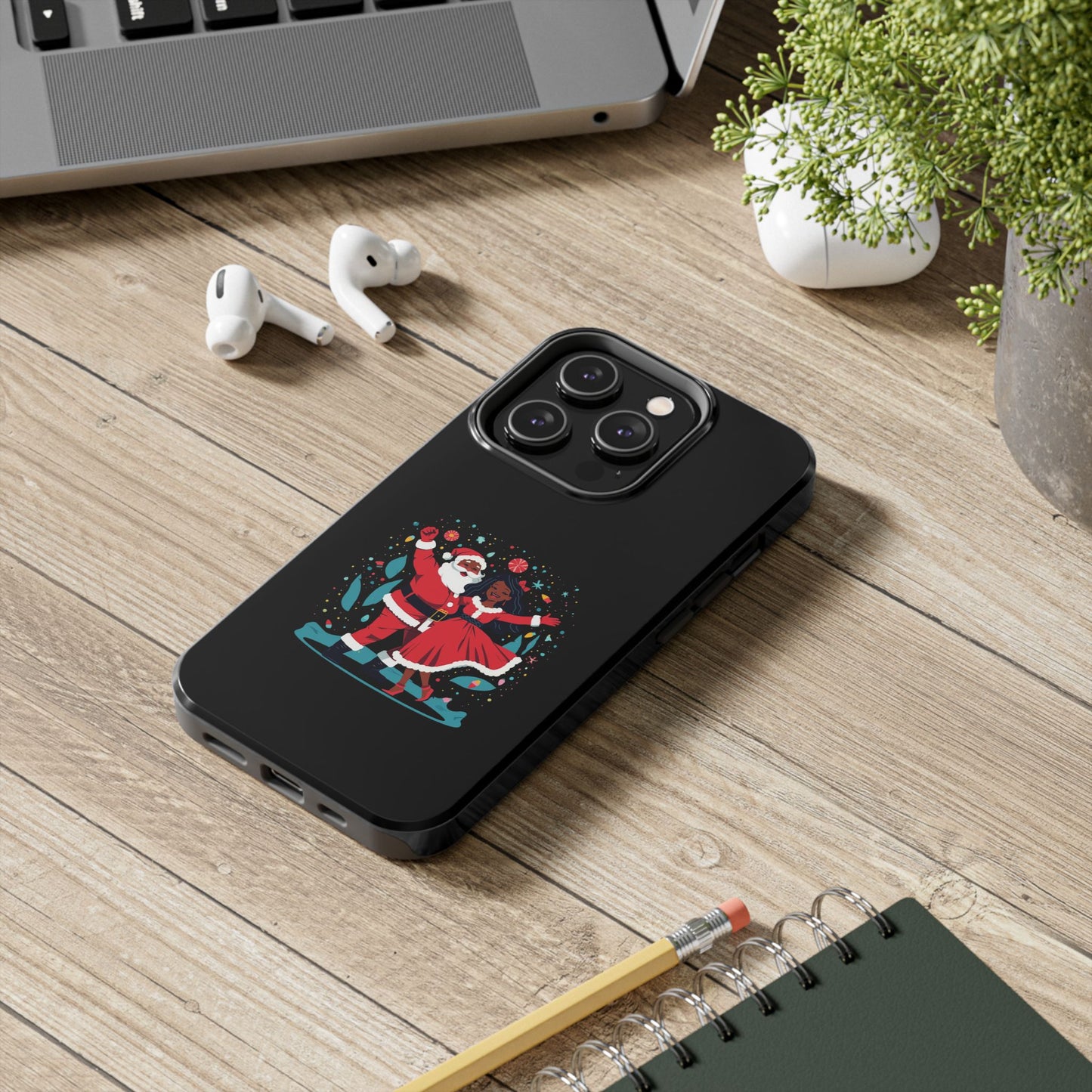 Festive Santa Phone Cases - Holiday Protection, Xmas Gifts, Winter Vibes, Merry & Bright, Unique Tech Accessories