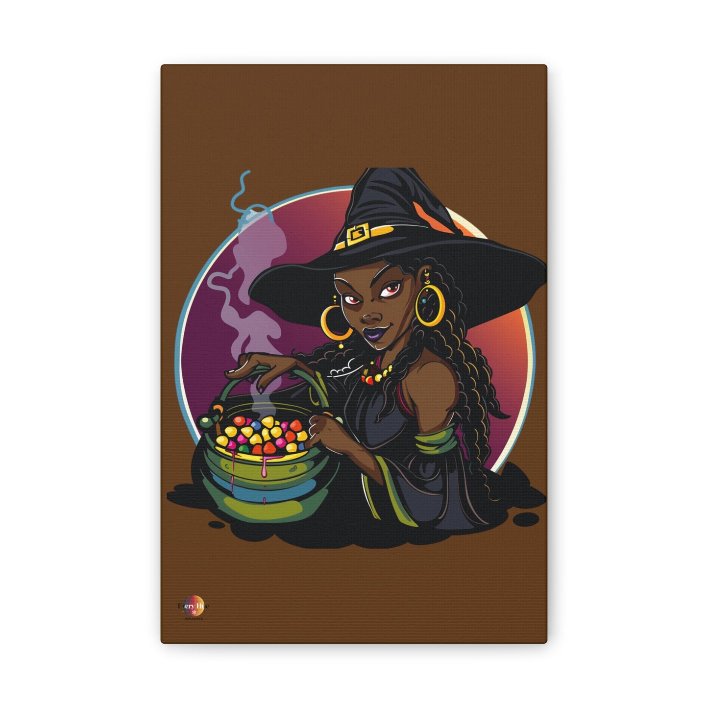 Witchy Canvas Art, Spooky Wall Decor, Halloween Home Decor, Magic Potion Artwork, Witch Decor, Gift for Witch Lovers