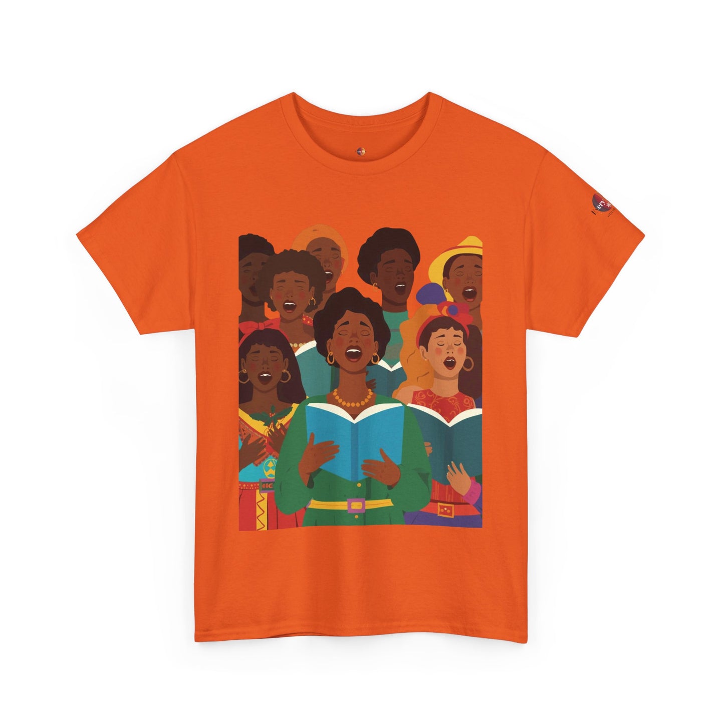 Singing Joy Unisex Heavy Cotton Tee, Inspirational Choir Shirt, Community Spirit Tee, Gift for Music Lovers, Perfect for Celebrations