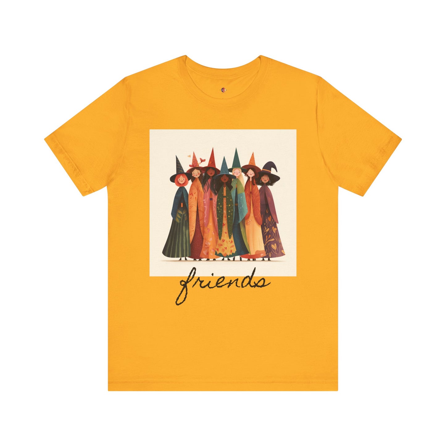 Witchy Friends Halloween Tee, Unisex Halloween Shirt, Festive Witch T-Shirt, Spooky Season Apparel, Witchy Apparel, Witch-Themed Clothing