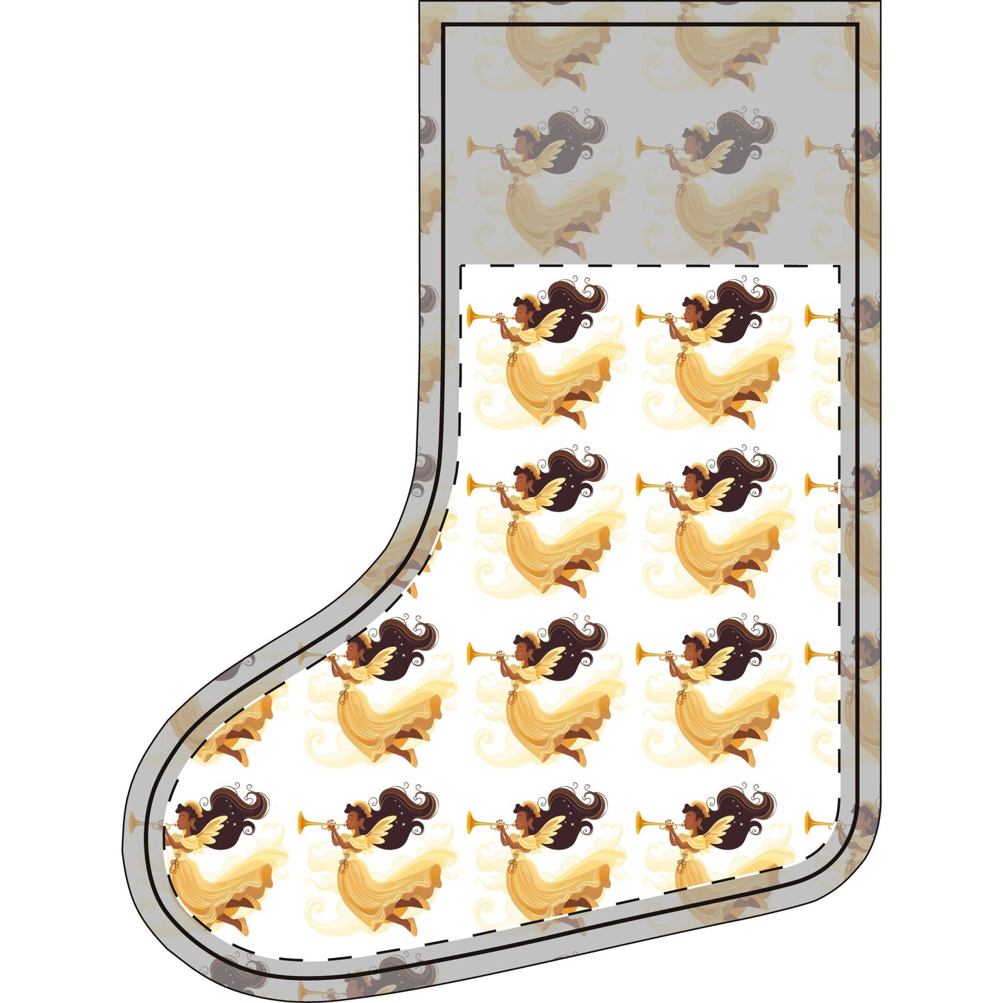 Charming Linen Christmas Stocking, Festive Holiday Decor, Joyful Stocking for Gifts, Winter Celebration Essential, Unique Christmas Ornament