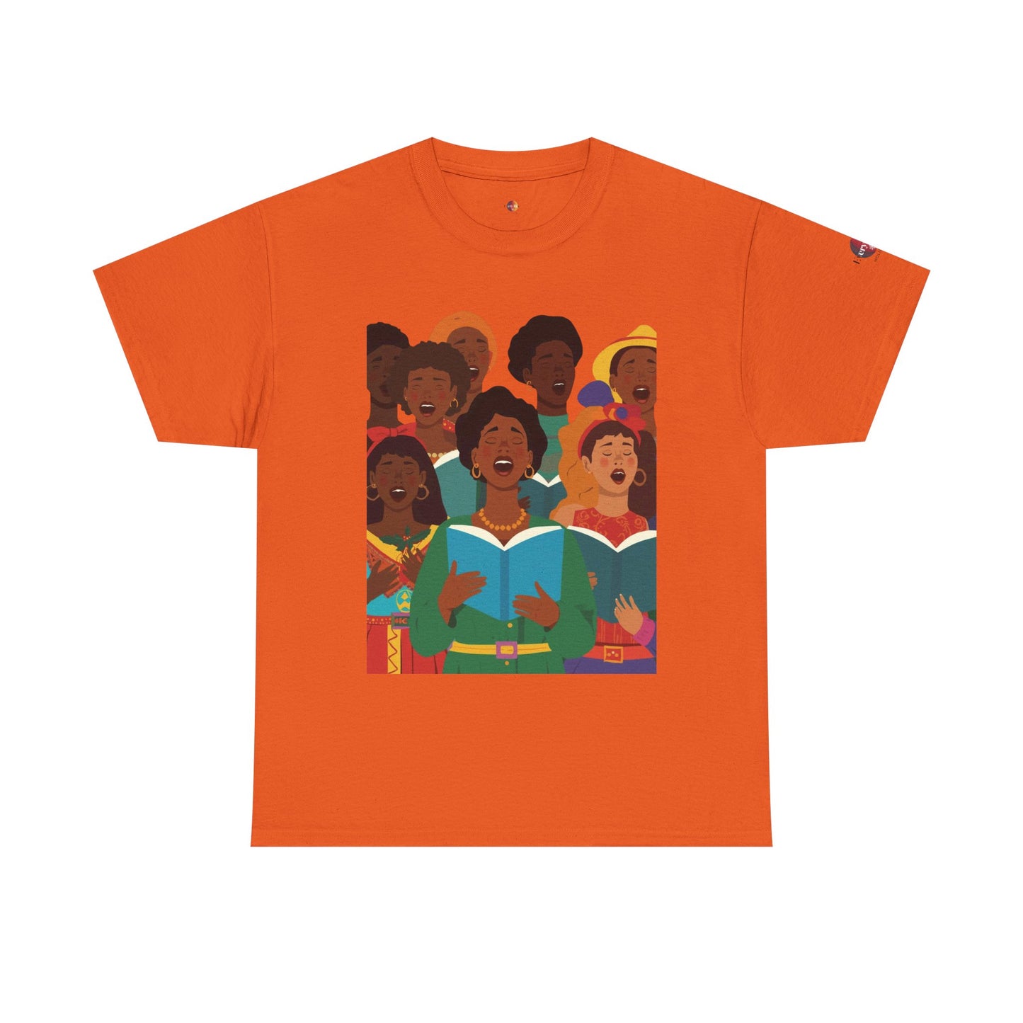 Singing Joy Unisex Heavy Cotton Tee, Inspirational Choir Shirt, Community Spirit Tee, Gift for Music Lovers, Perfect for Celebrations