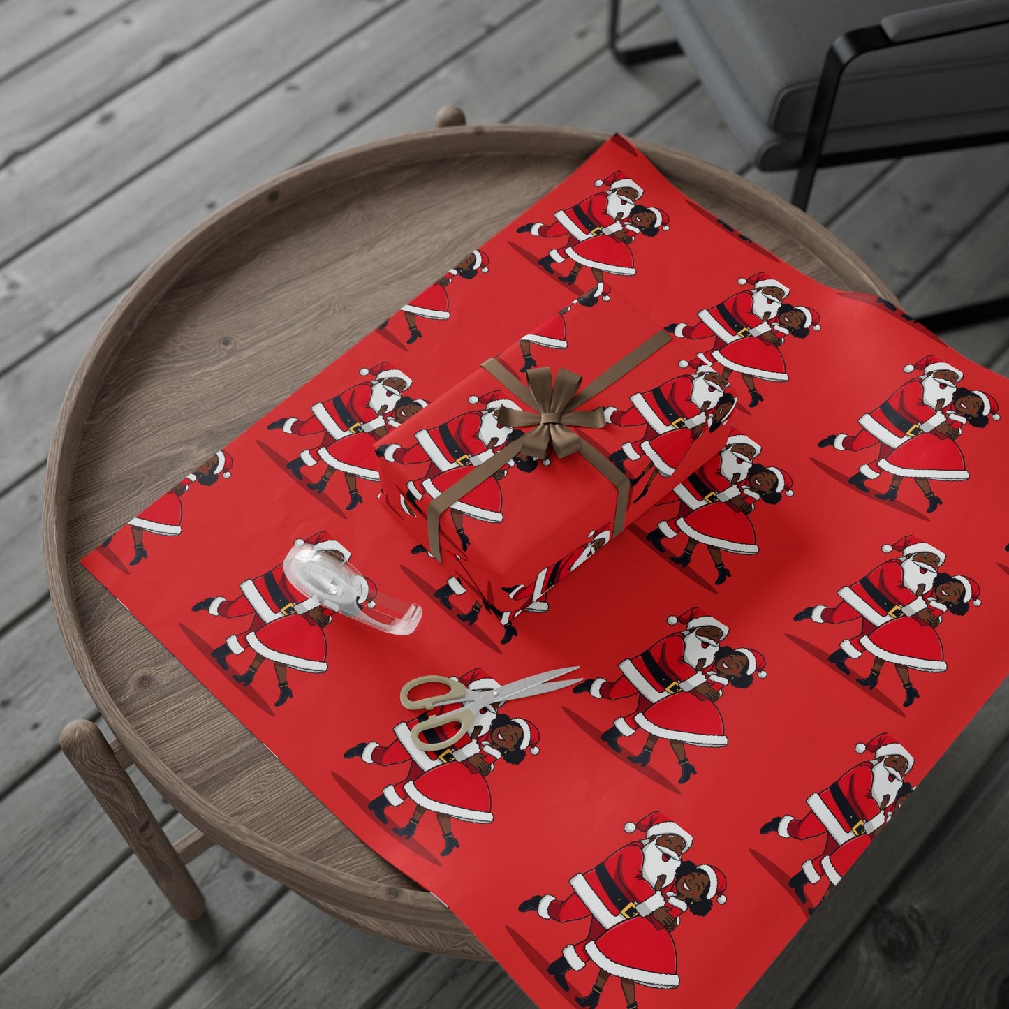 Festive Santa Wrapping Paper - Holiday Gift Wrap for Christmas, Birthday Parties, Celebrations, Eco-Friendly Gift Wrapping, Cute Santa [...]