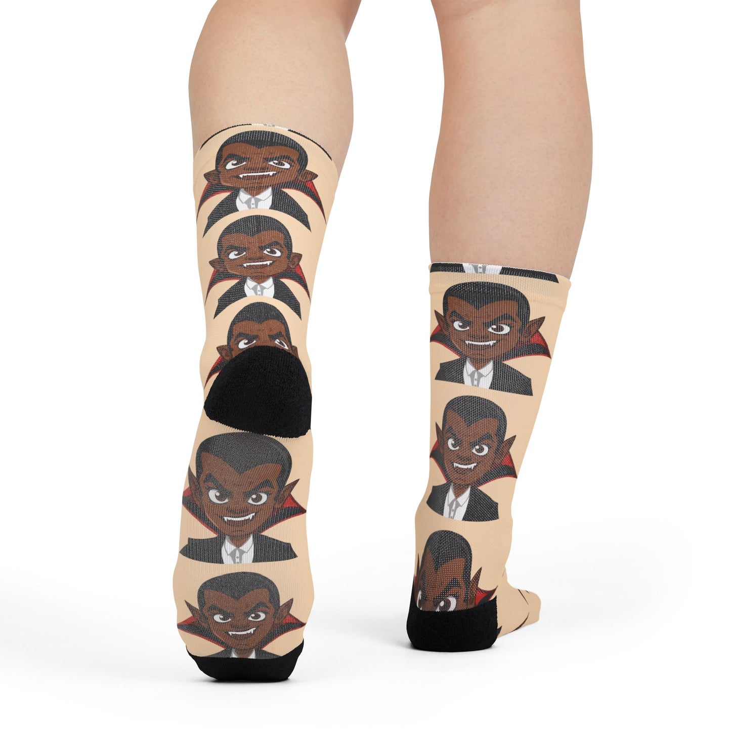 Funky Character Socks, Unique Dress Up Socks, Fun Gift for Kids, Halloween Costume Accessories, Cartoon Style Crew Socks
