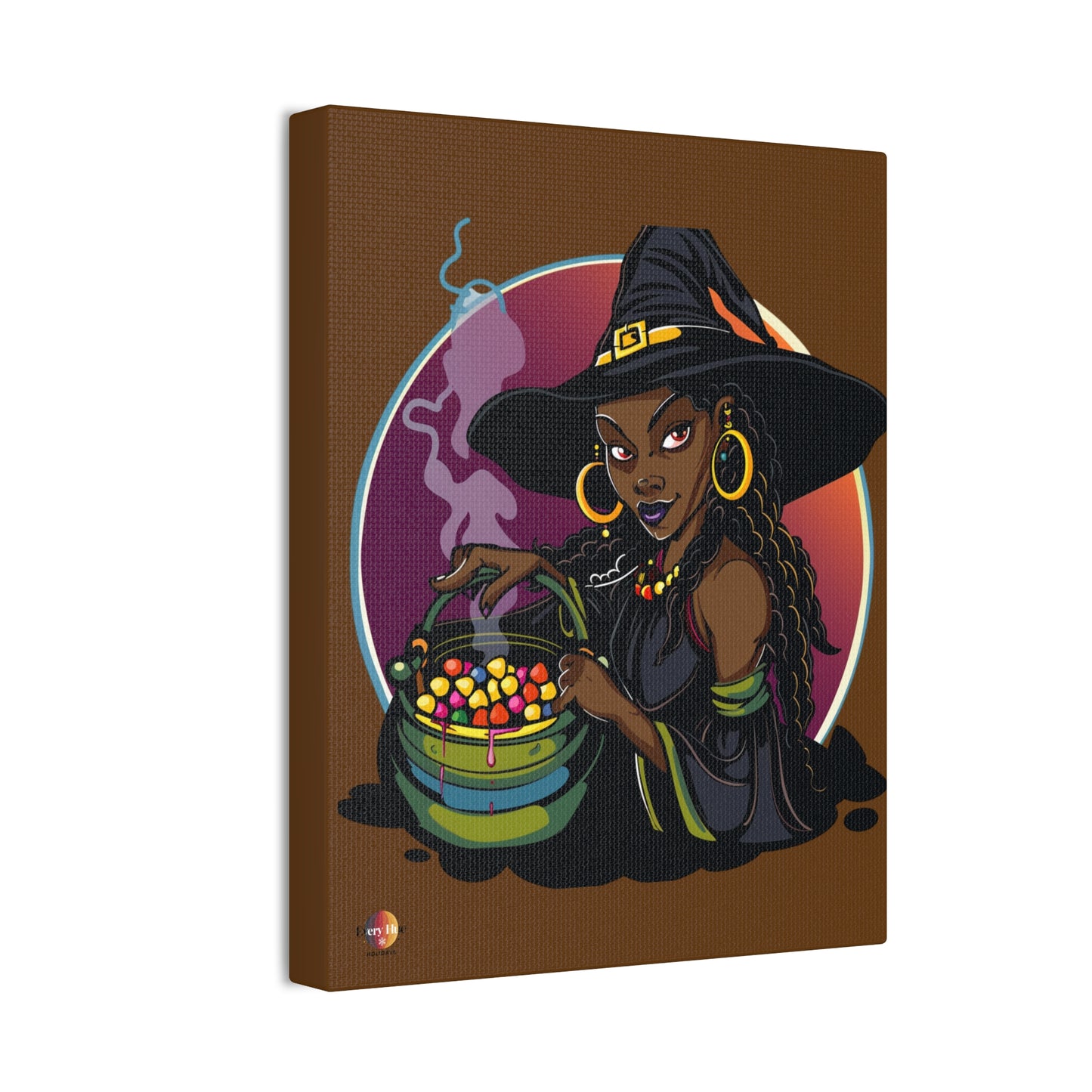 Witchy Canvas Art, Spooky Wall Decor, Halloween Home Decor, Magic Potion Artwork, Witch Decor, Gift for Witch Lovers