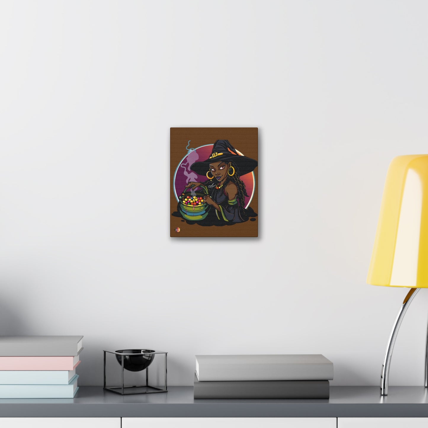 Witchy Canvas Art, Spooky Wall Decor, Halloween Home Decor, Magic Potion Artwork, Witch Decor, Gift for Witch Lovers