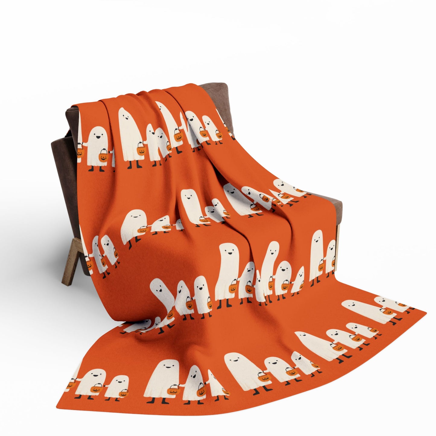 Cozy Arctic Fleece Blanket with Whimsical Characters | Perfect for Chill Nights, Home Decor, Gift, Kids Room, Snuggle Time
