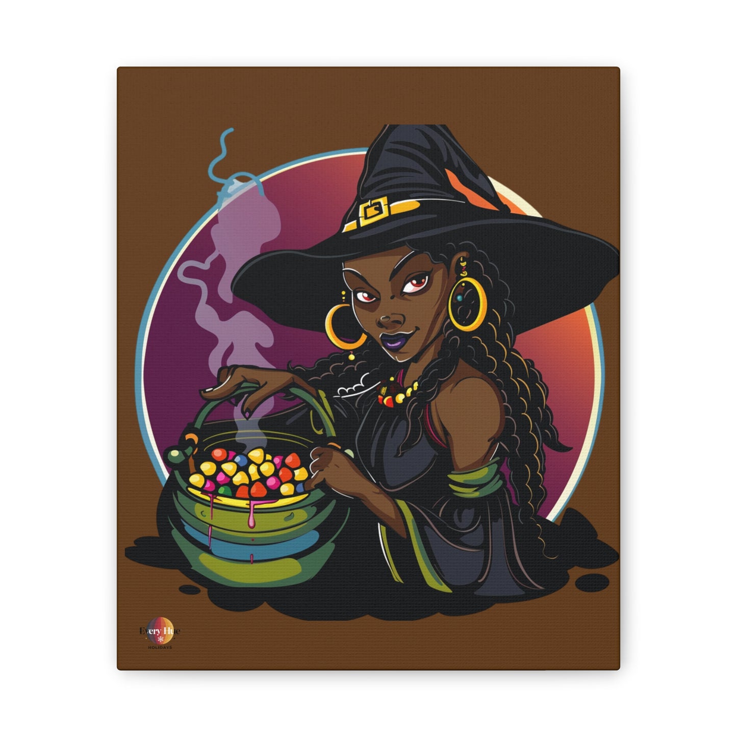 Witchy Canvas Art, Spooky Wall Decor, Halloween Home Decor, Magic Potion Artwork, Witch Decor, Gift for Witch Lovers