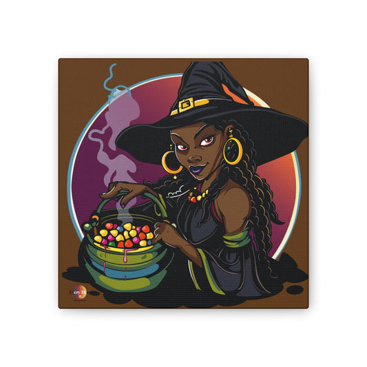Witchy Canvas Art, Spooky Wall Decor, Halloween Home Decor, Magic Potion Artwork, Witch Decor, Gift for Witch Lovers