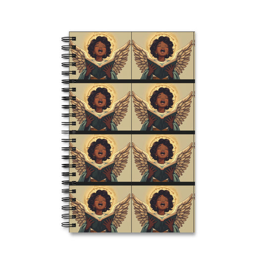 Spiritual Angelic Spiral Journal – Inspirational Notebook for Reflection, Mindfulness, and Creativity, Gift for Birthdays, Holidays