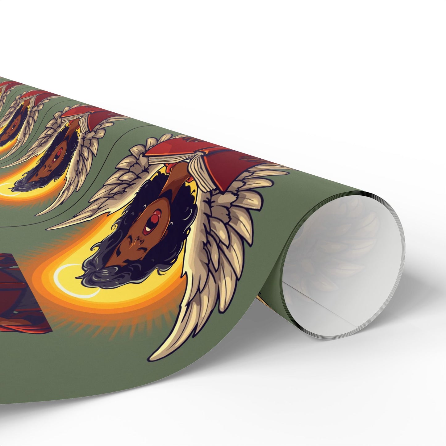 Angelic Themed Wrapping Paper, Unique Gift Wrap for Birthdays, Holidays, Special Occasions, Eco-Friendly, Wrap Your Presents in Style